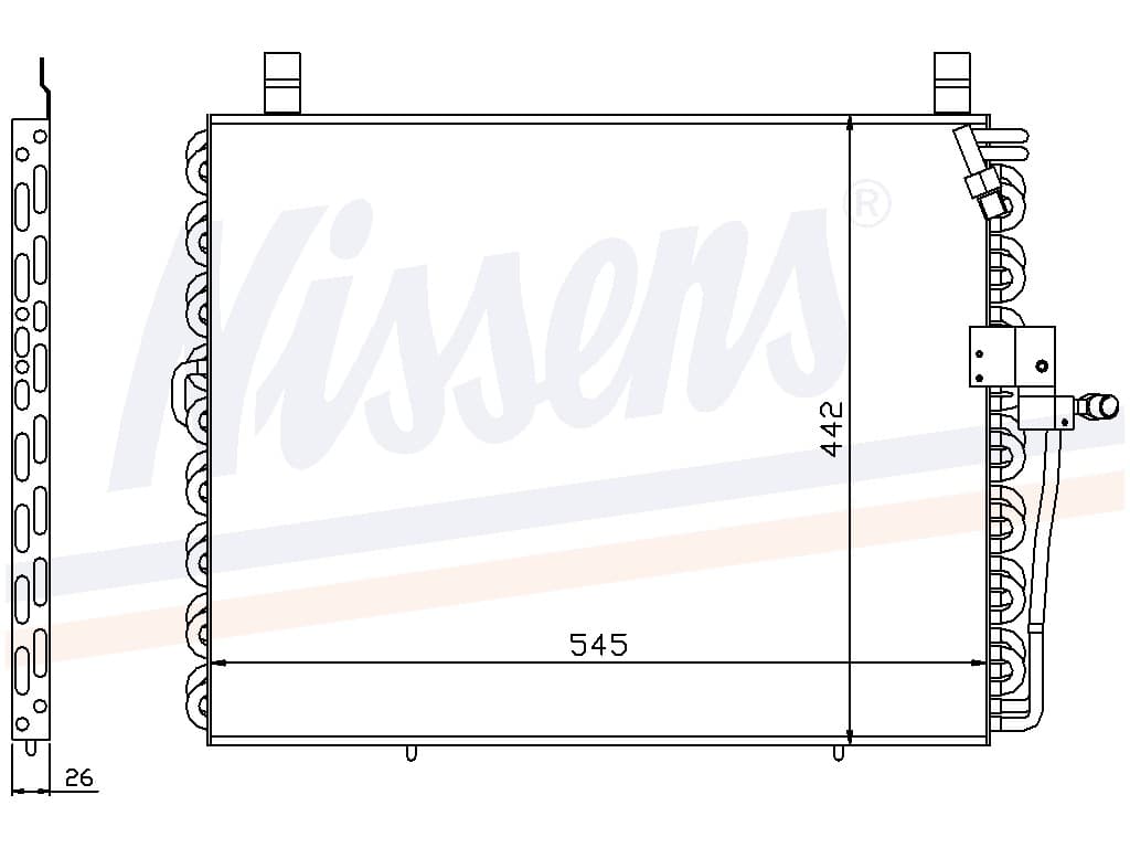 Kondensor MB W124 från Galwin