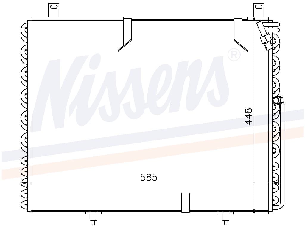 Kondensor MB W 124 200/200T man/aut. 09/84-03/90 från Galwin