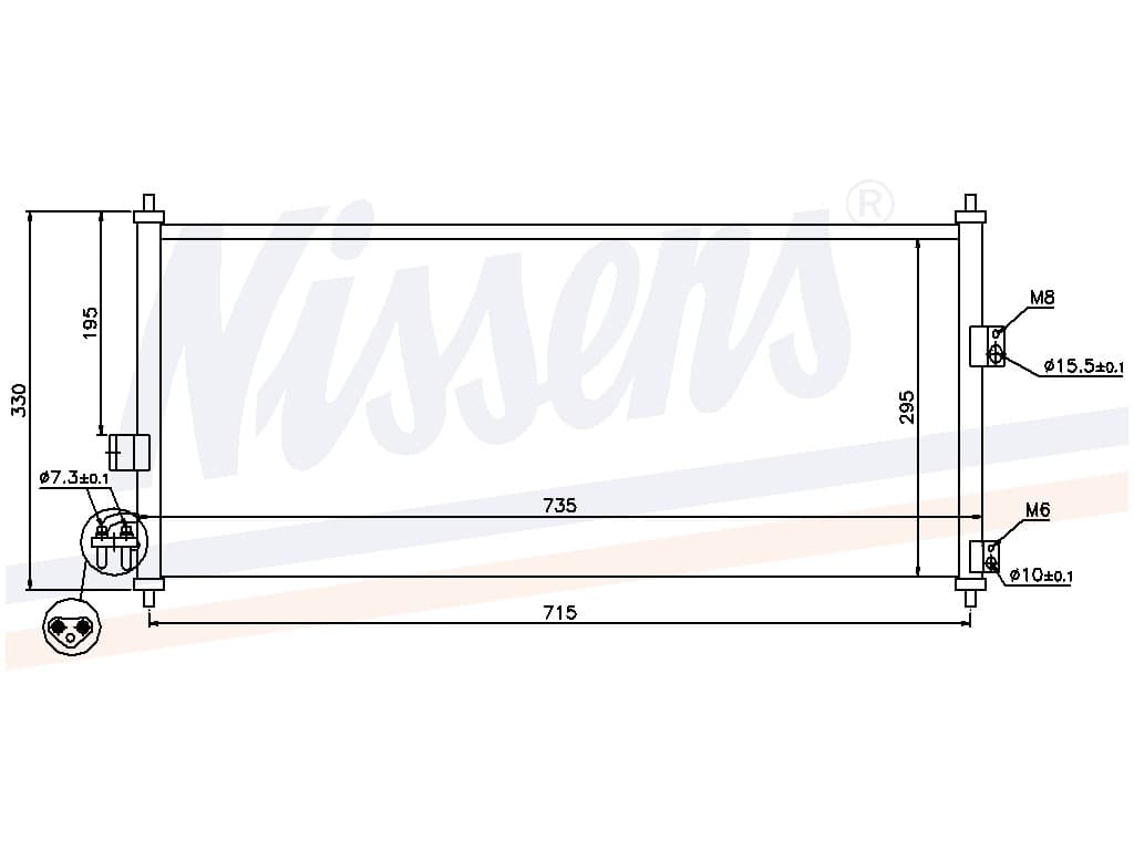 Kondensor Nissan Almera N16 1,5/1,8 man/aut. 03/00- från Galwin