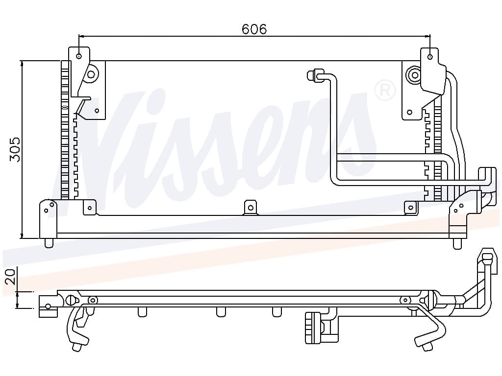 Kondensor Opel Combo alla mod. 03/93-08/00 från Galwin