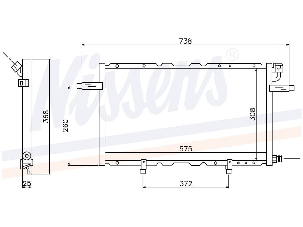Kondensor Opel Frontera alla mod. 09/98- från Galwin