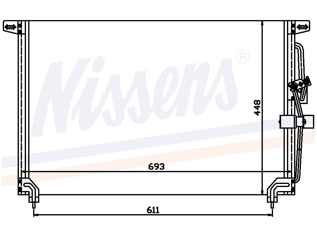 Kondensor Opel Omega B alla mod. Man/aut. 03/94- från Galwin