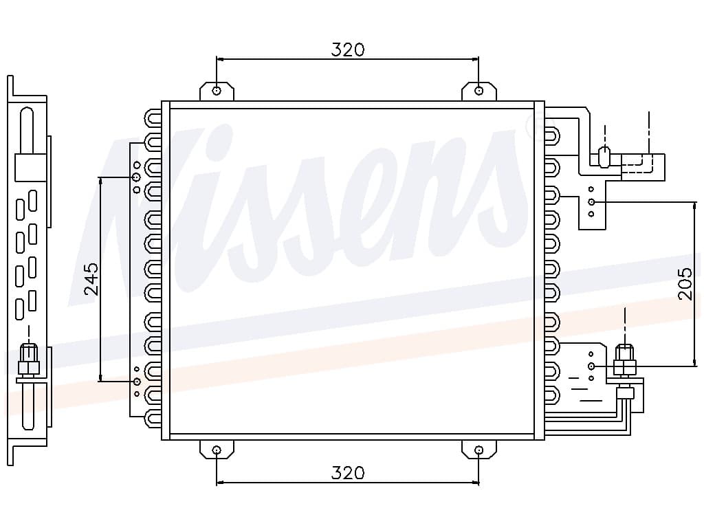 Kondensor Renault Clio 1,1 RL/RN/1,2i/RL/RN/RT/1,4 RN/R från Galwin