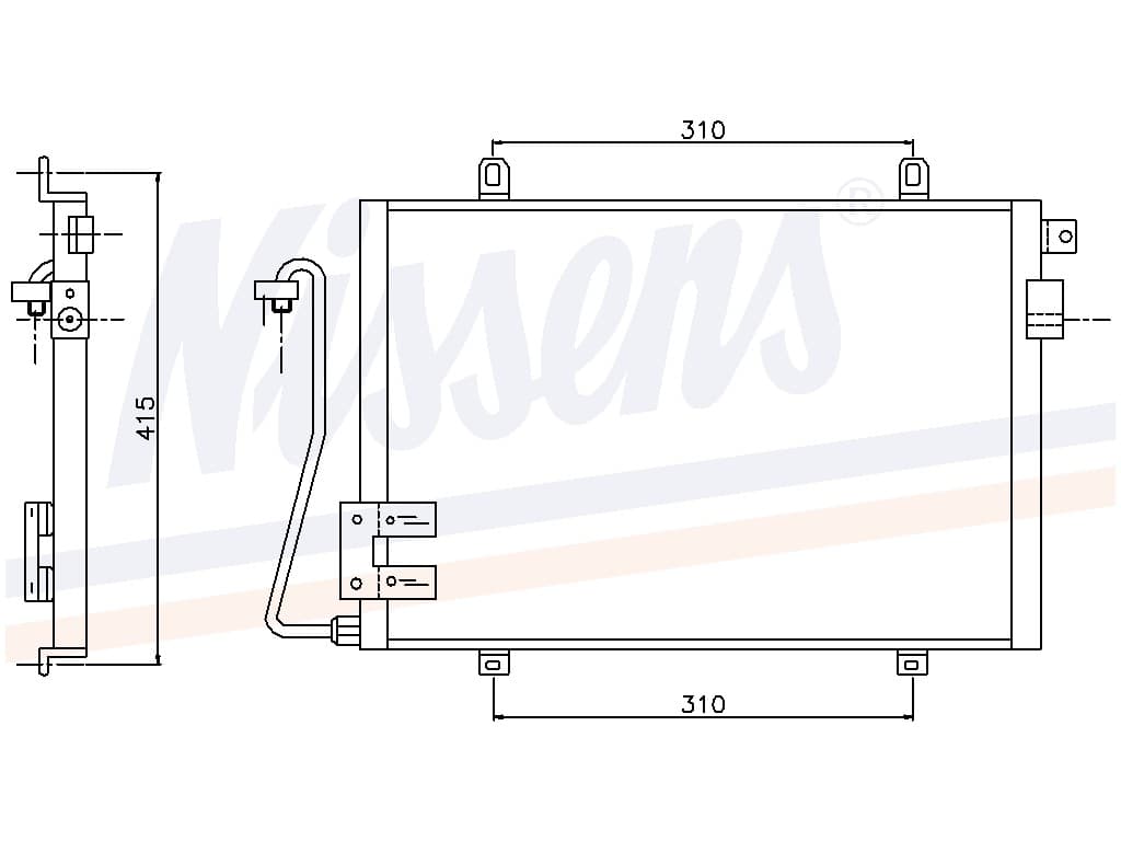 Kondensor Renault Clio II 1,2/1,4I/16V/1,6I/16V/1,9D ma från Galwin