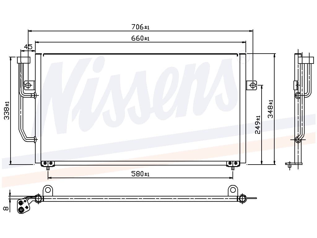Kondensor Volvo S/V 40 1,6/1,8/i/2,0/T/1,9TD Man/aut. 0 från Galwin