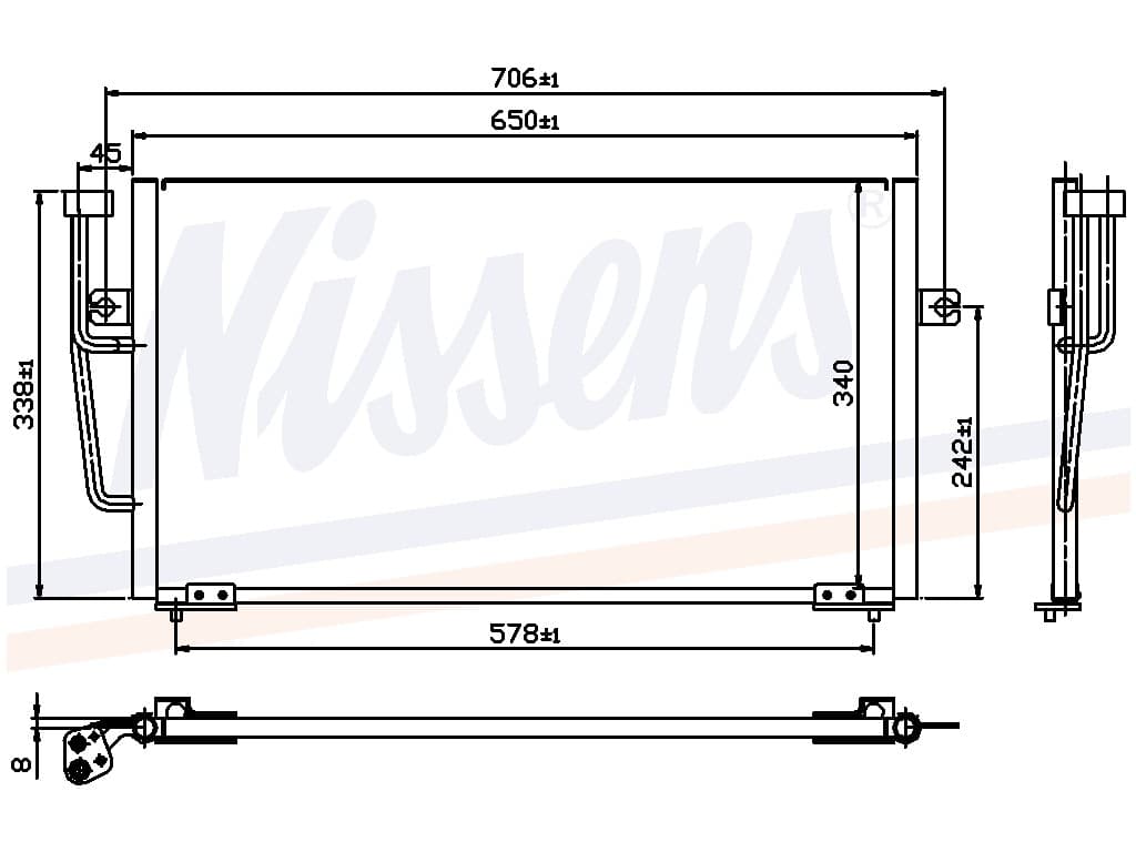 Kondensor Volvo S/V 40 1,6/1,8/i/2,0/T/1,9TD Man/aut. 0 från Galwin