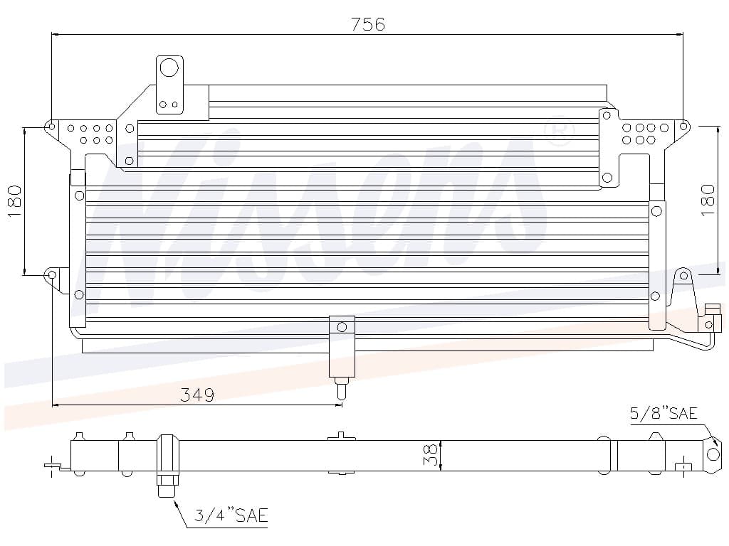 Kondensor VW Passat III 1,6I/2,8I VR6/1,9TD Man/aut. 03 från Galwin