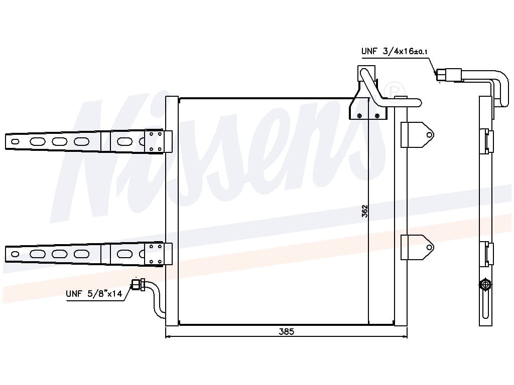 Kondensor VW Polo IV alla mod. Man/aut. 10/94-12/99 från Galwin