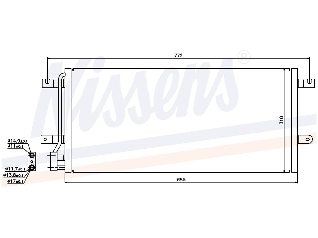 Kondensor VW Transporter T4 2,0I/2,5I/2,8I V6/1,9TD/2,4 från Galwin