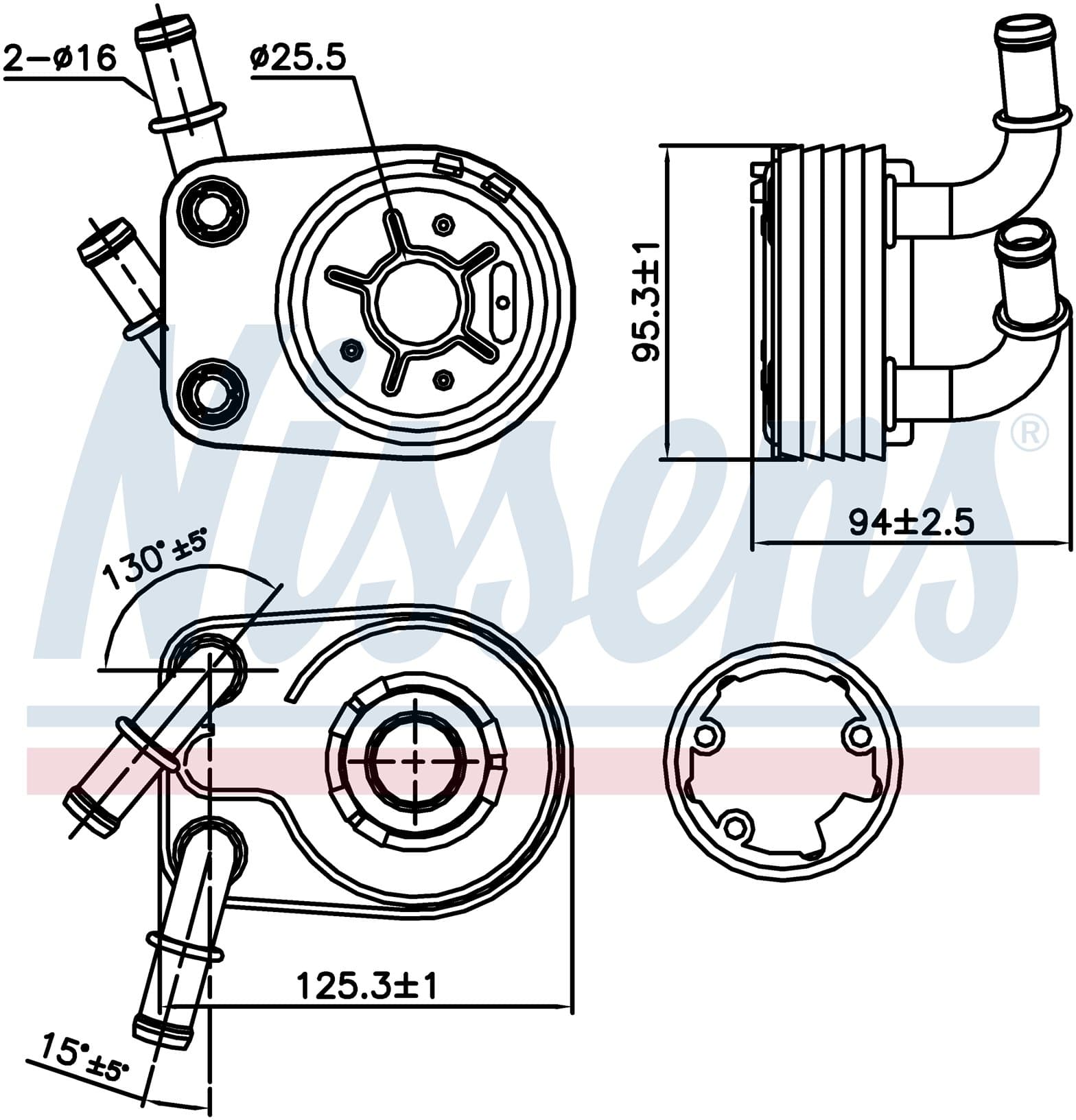 Oljekylare motor, Fiat från Galwin