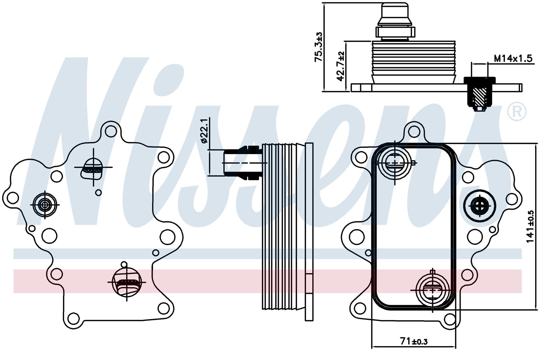 Oljekylare motor, Alfa, Fiat