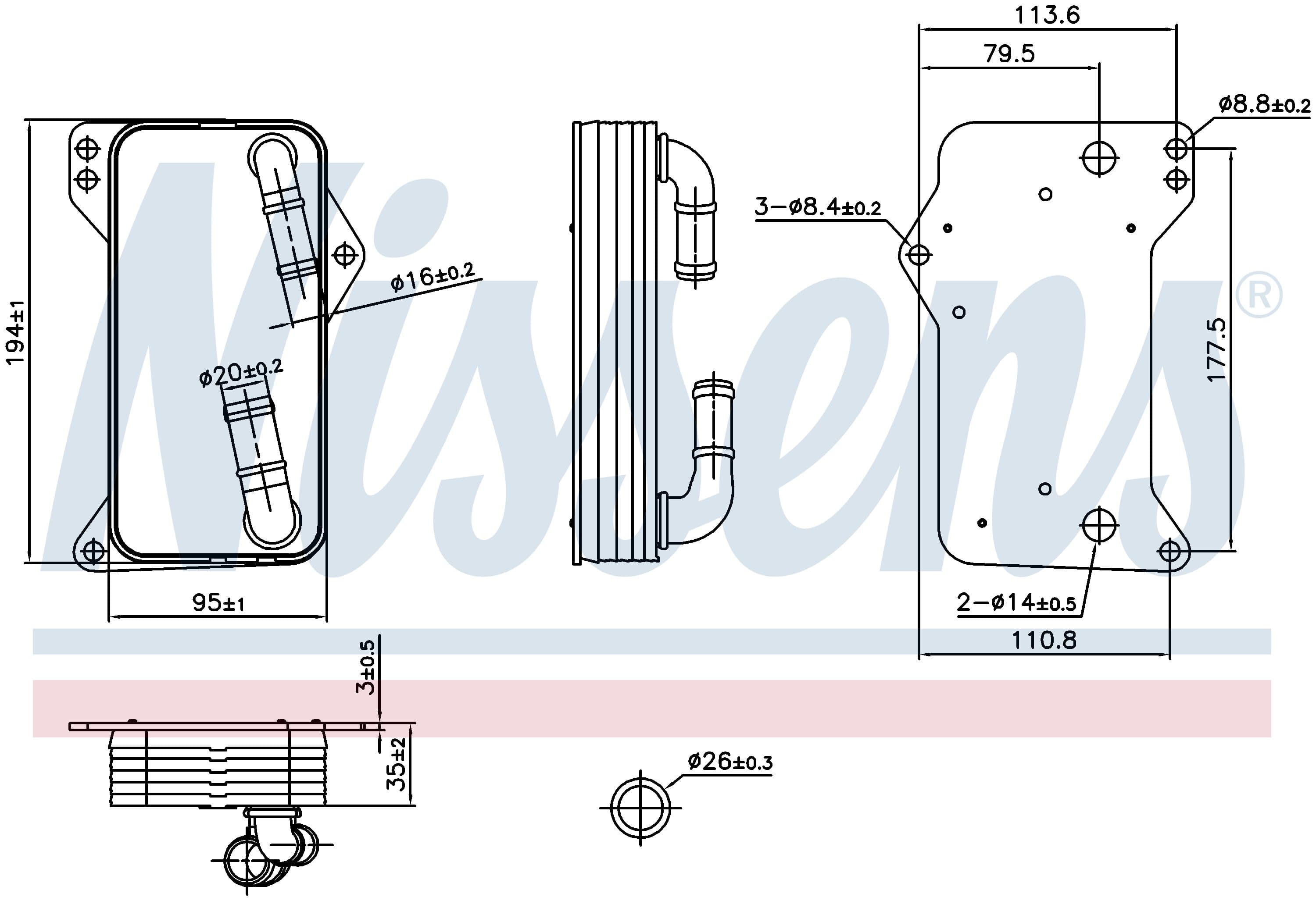 Oljekylare automatlåda, VAG från Galwin