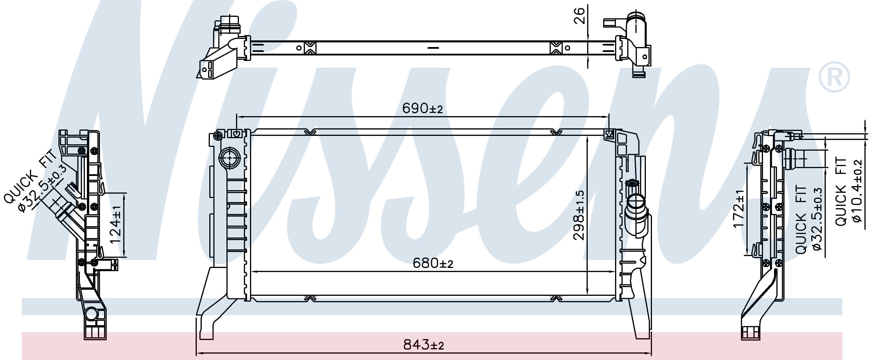 Kylare motorkylning, BMW, Mini från Galwin