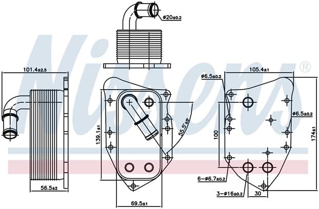 Oljekylare motor
