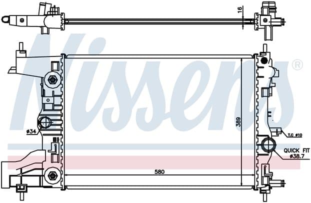 Kylare automat, Chev. Opel från Galwin