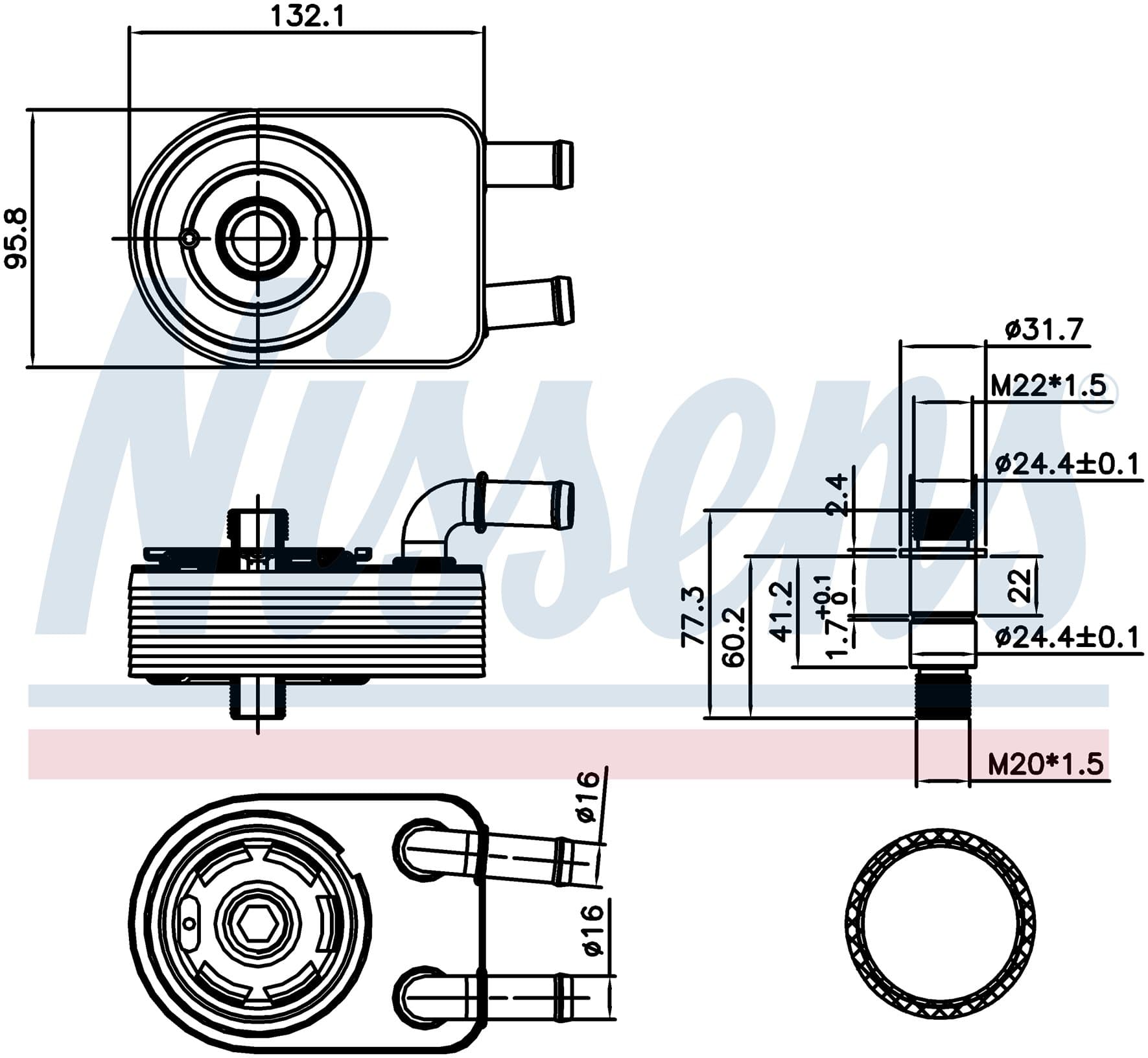 Oljekylare motor
