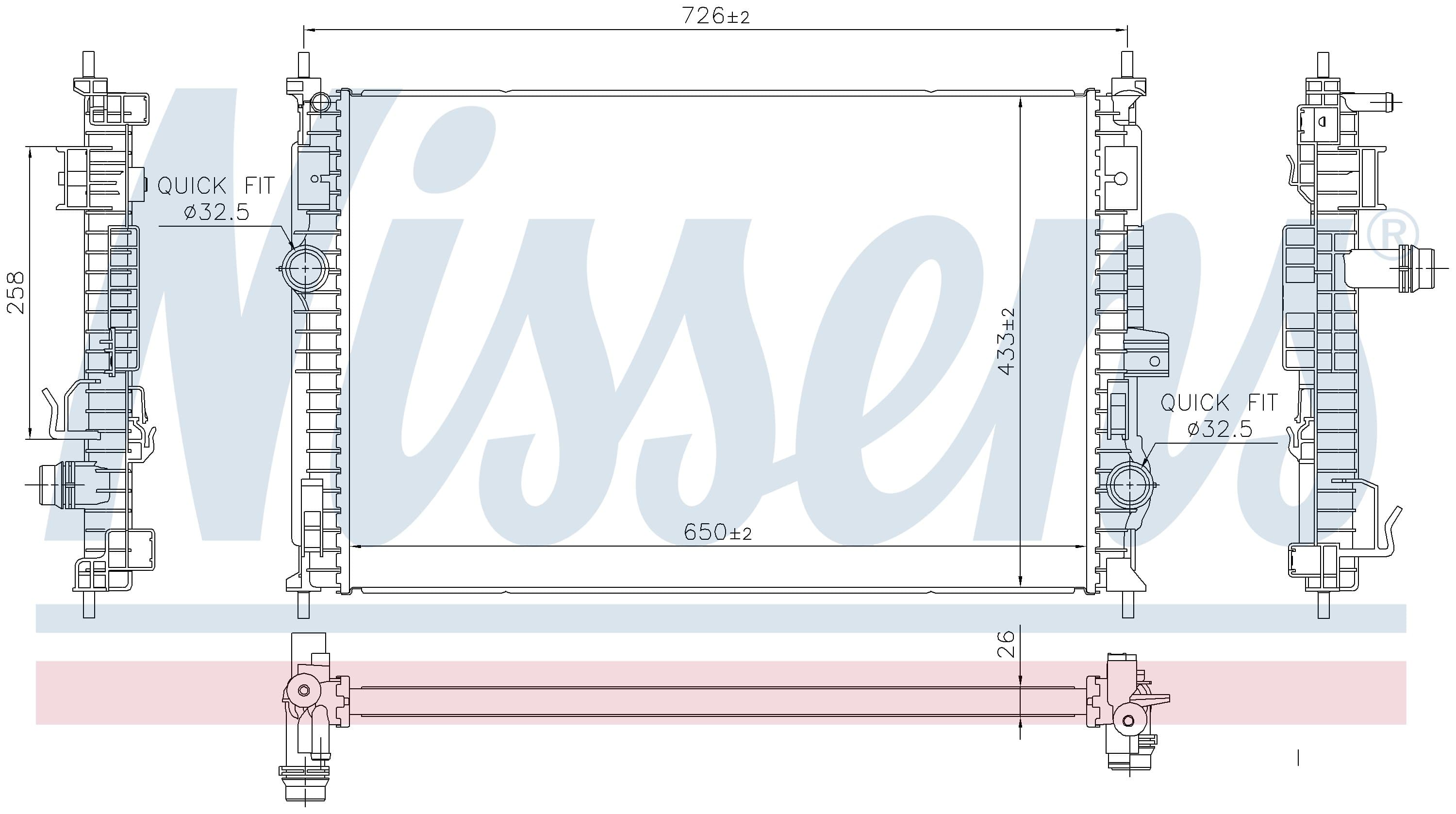 Kylare motorkylning, Citroen, Opel, Peugeot från Galwin
