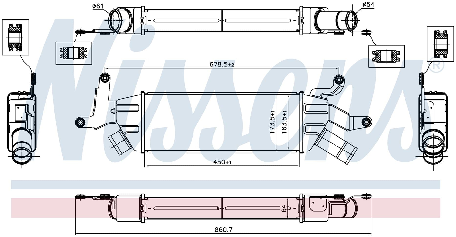 Laddluftkylare, Citroen, Mits., Peugeot från Galwin