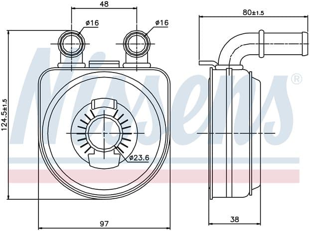 Oljekylare motor, Citroen, Peugeot från Galwin