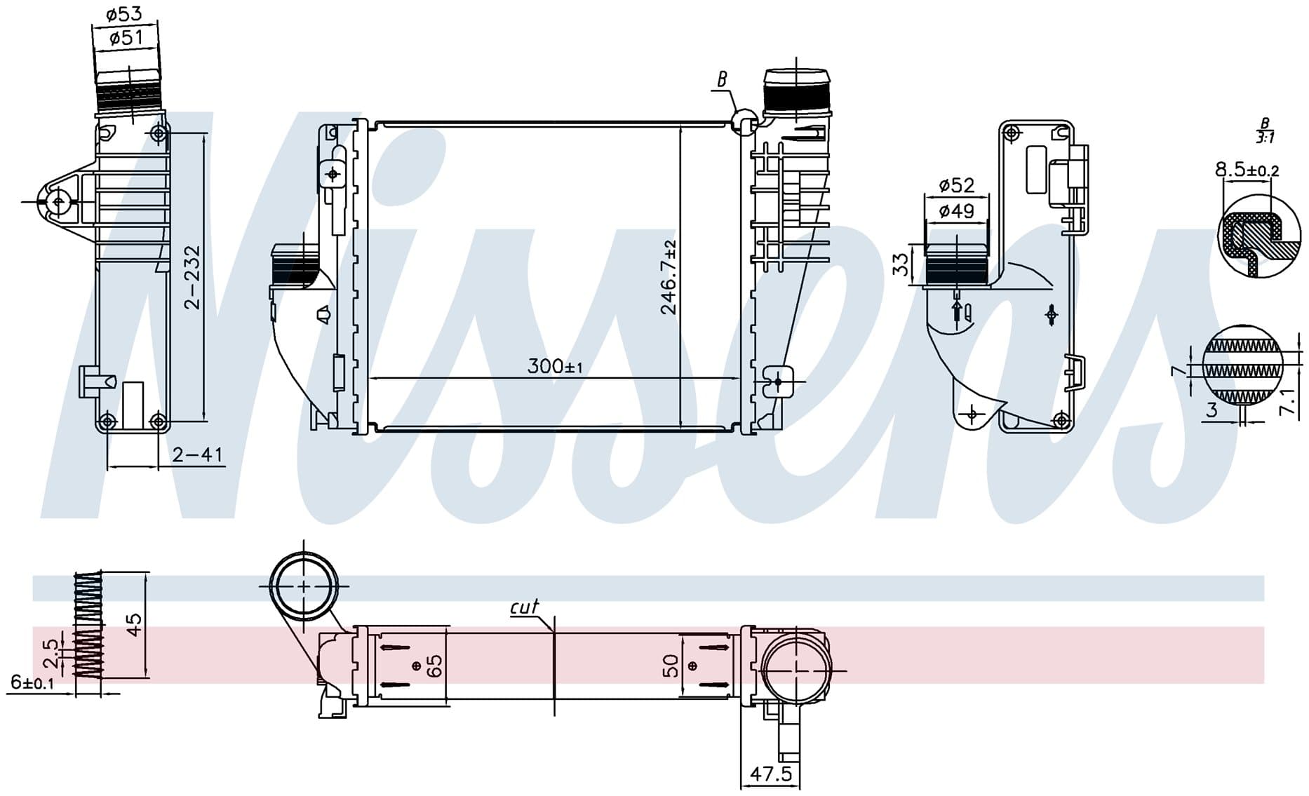 Laddluftkylare, Citroen, Peugeot, Toyota