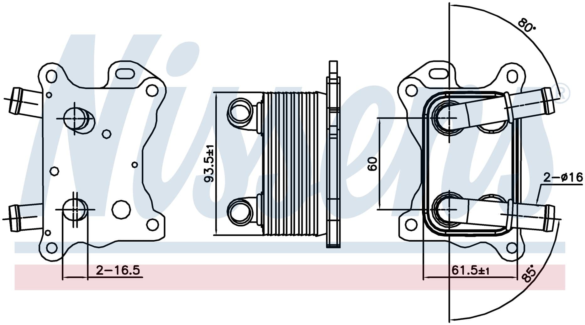 Oljekylare motor, Dacia, Nissan. Renault