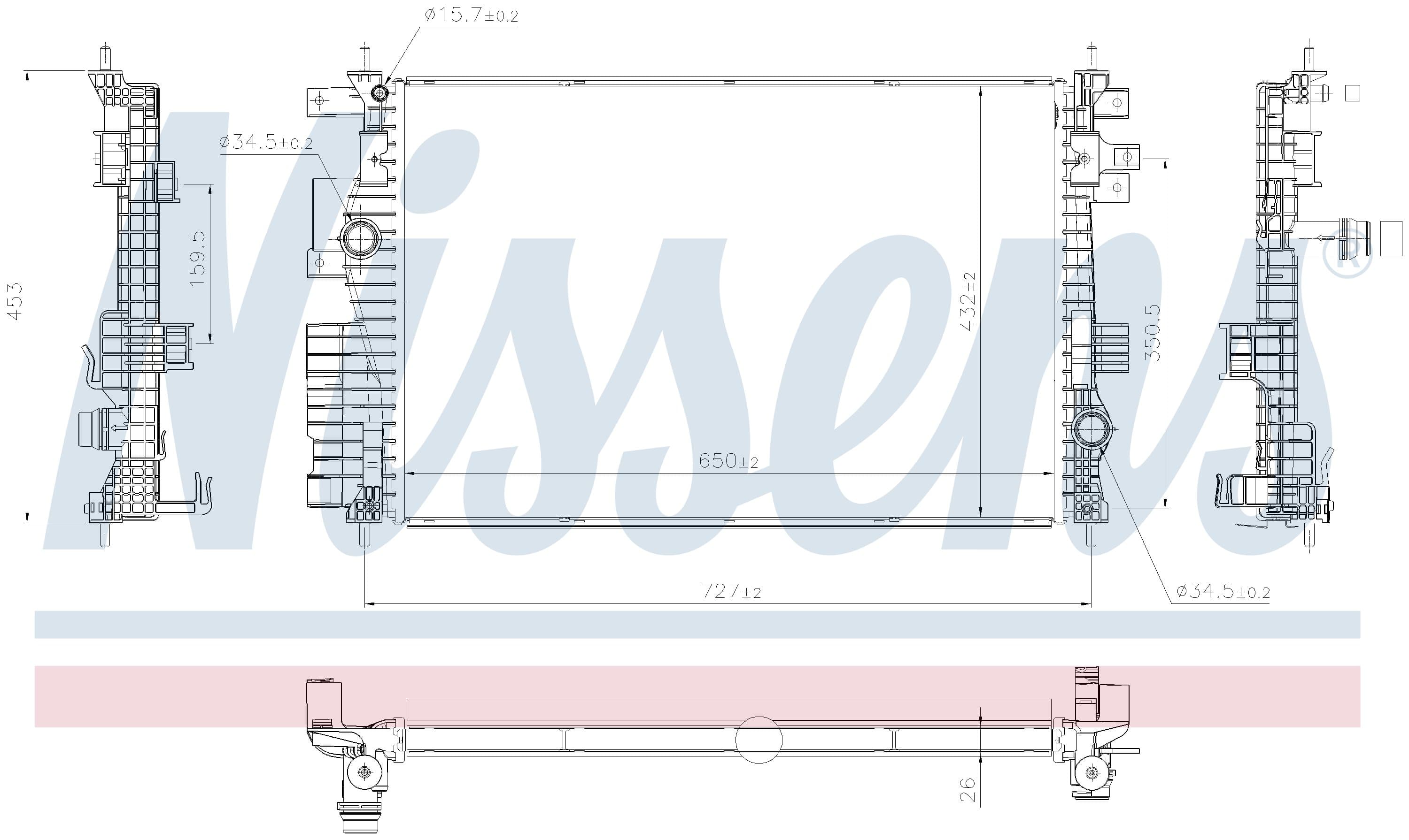 Kylare motorkylning, DS, Peugeot från Galwin