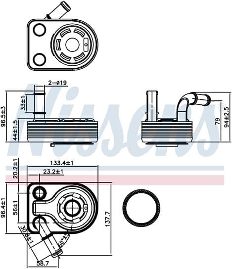 Oljekylare motor