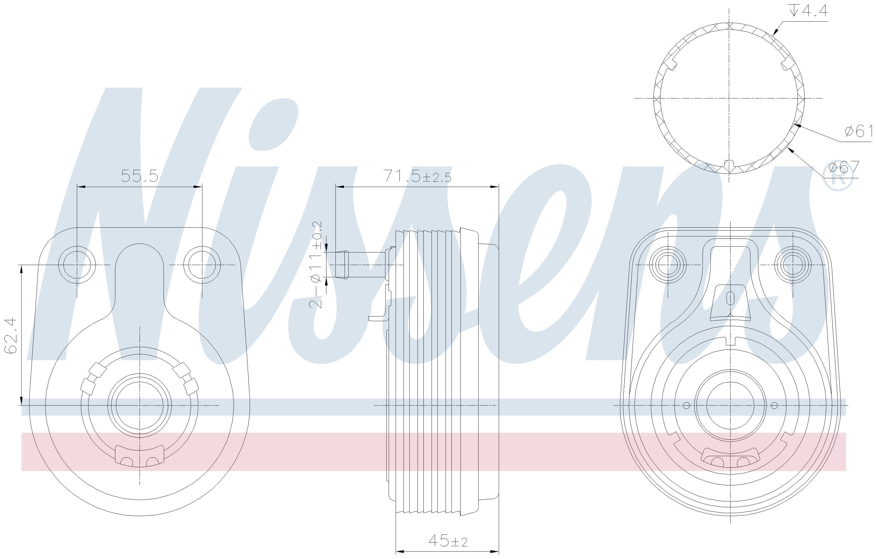 Oljekylare motor, Hyundai, Kia