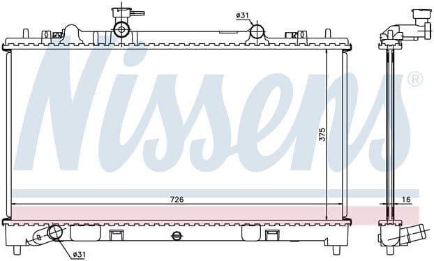 Kylare Mazda 6, 2,0CDVi/2,2CDVi 06/2007- från Galwin