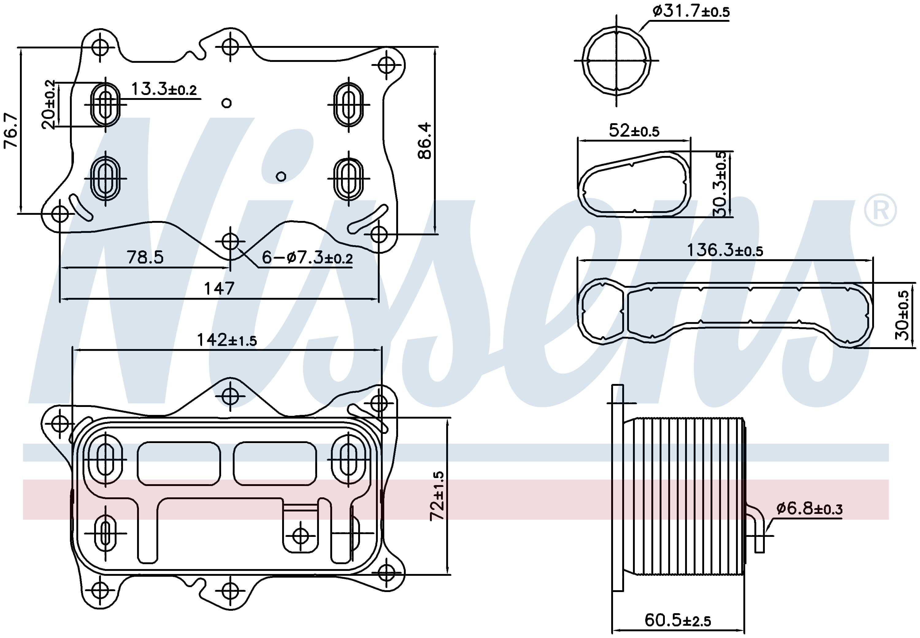 Oljekylare motor, MB
