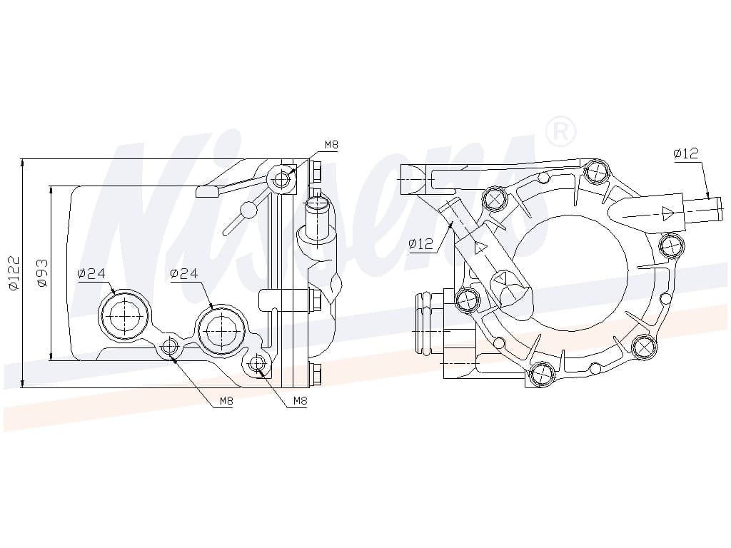 Oljekylare MB från Galwin