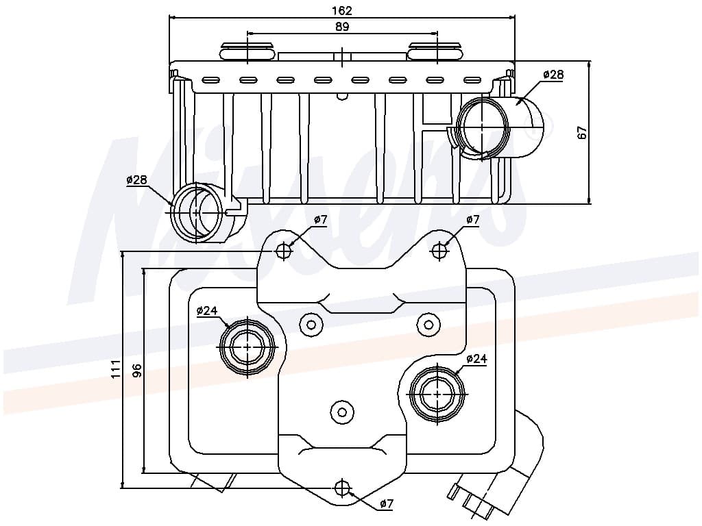 Oljekylare MB W 202 alla mod. 10/95-05/00 från Galwin