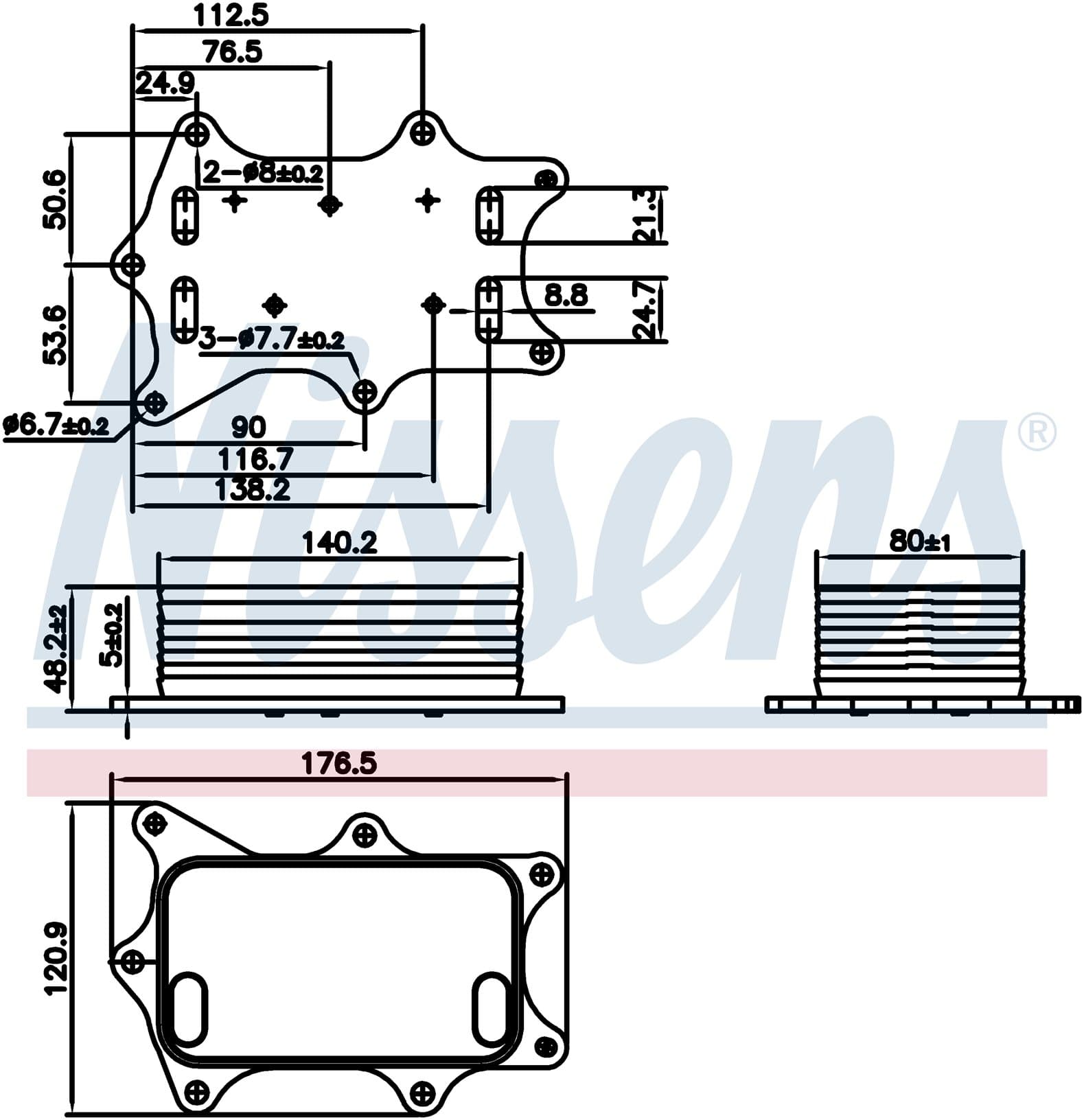 Oljekylare, motor från Galwin