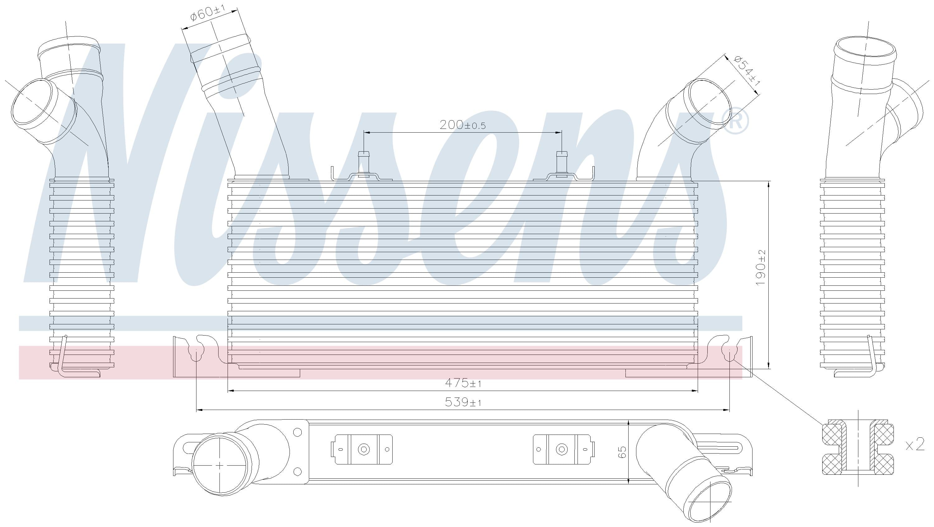 Laddluftkylare Mitsubishi