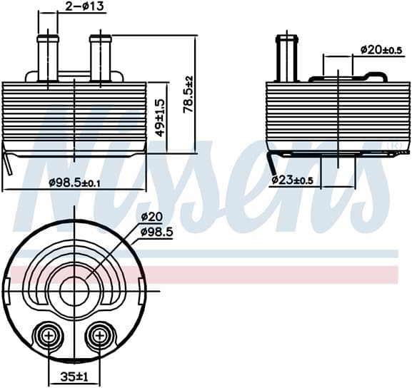 Oljekylare motor