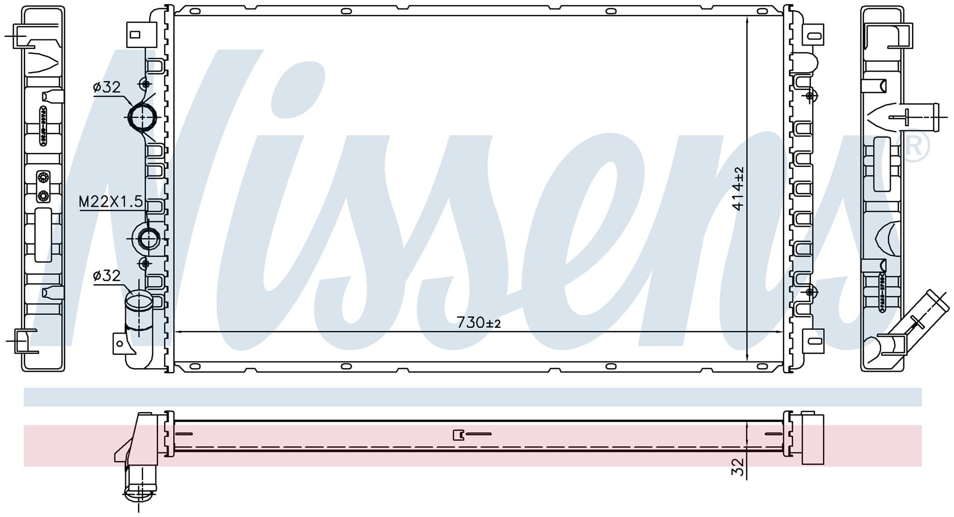 Kylare motorkylning, Nissan, Renault från Galwin