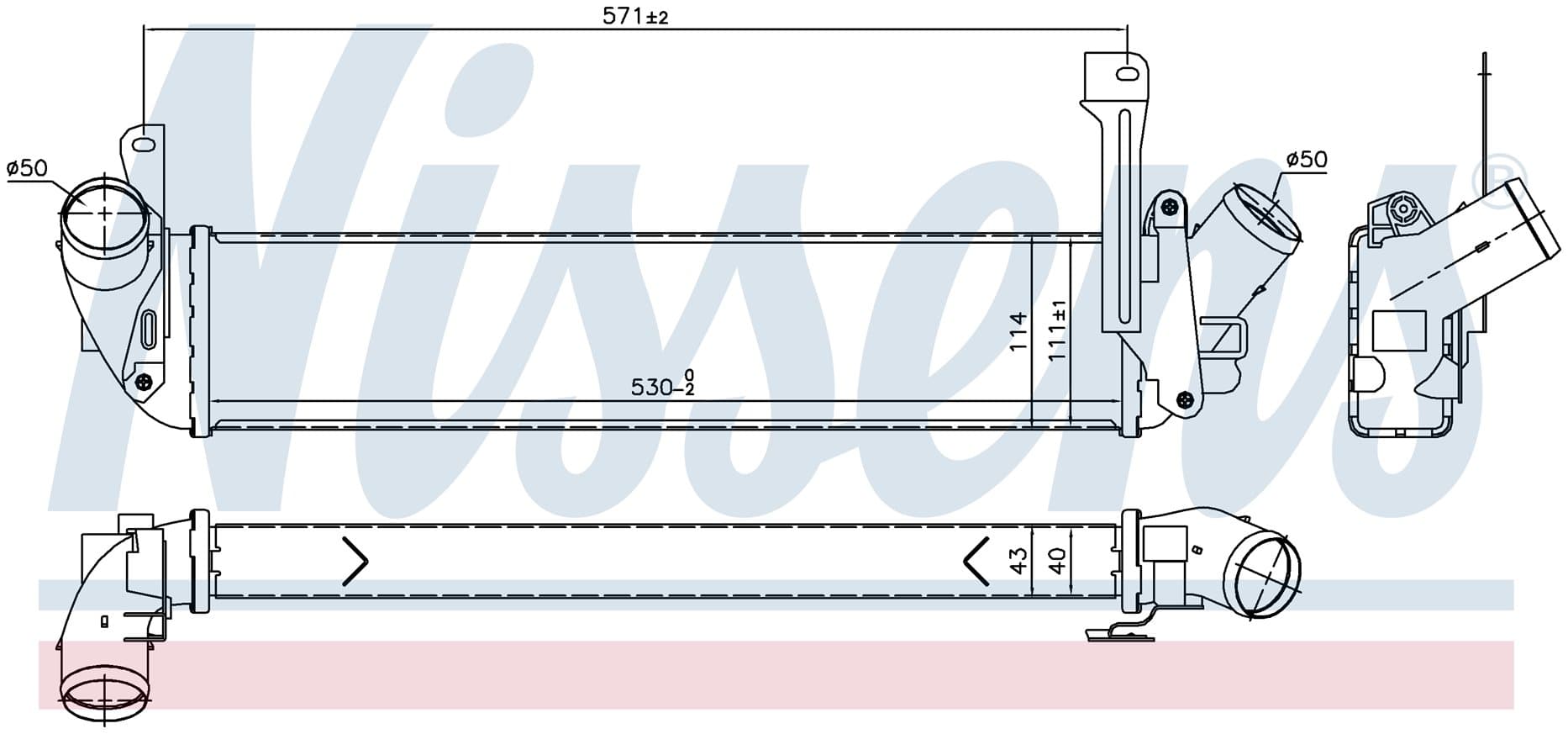 Laddluftkylare, Nissan från Galwin