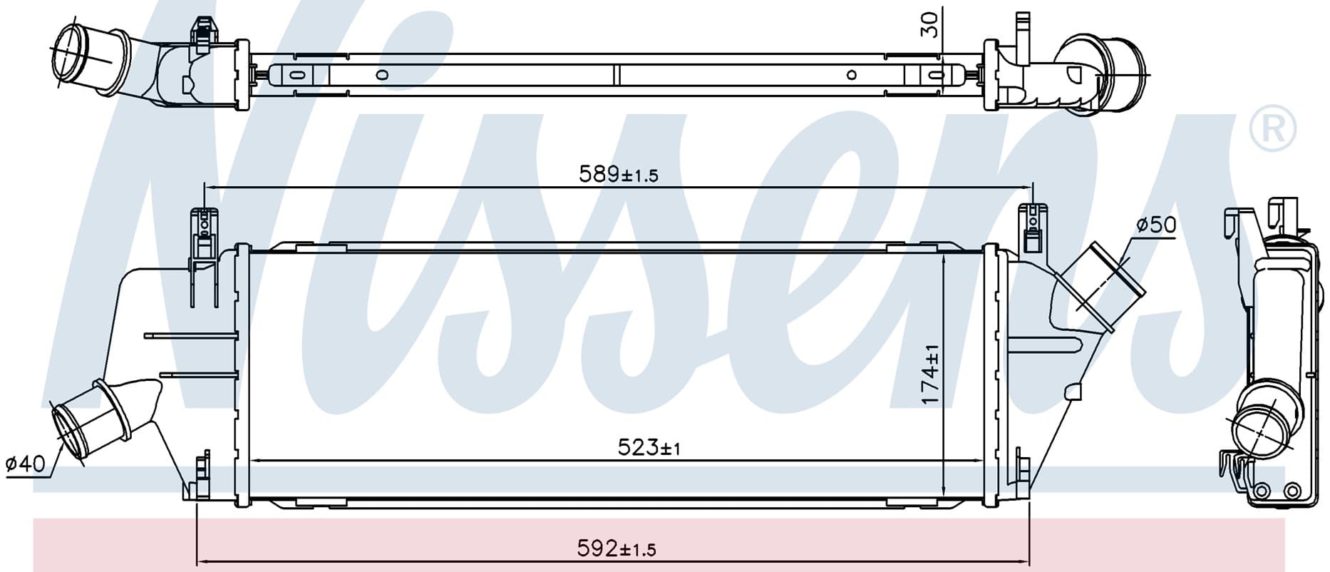 Laddluftkylare, Nissan från Galwin