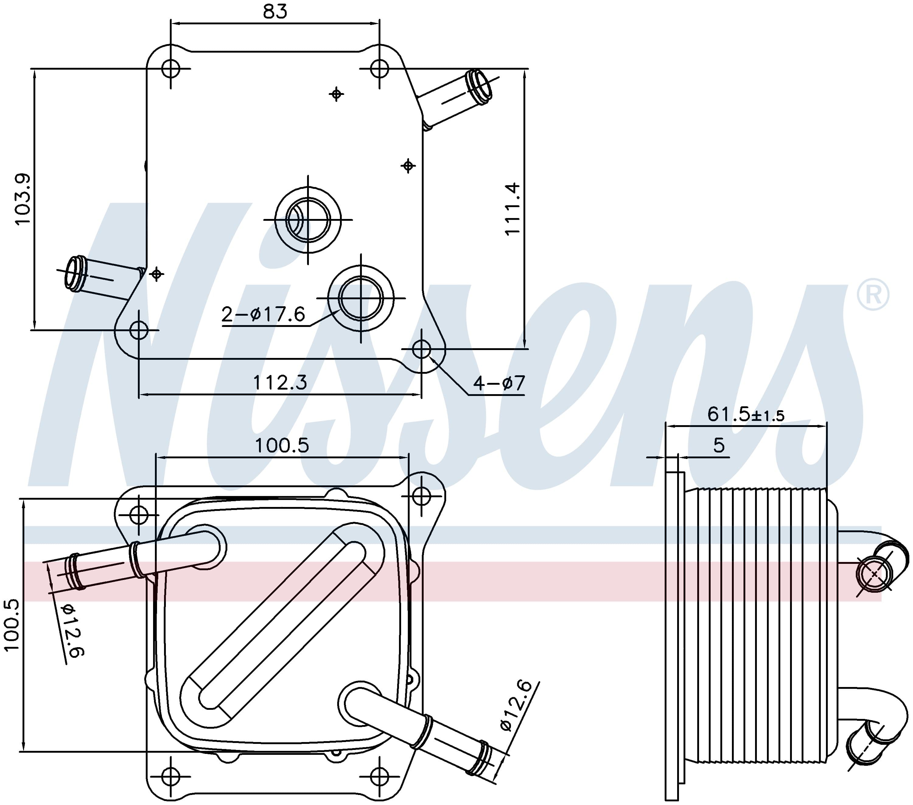 Oljekylare fö CVT-automatlåda, Nissan, Renault