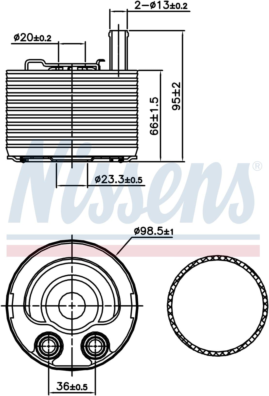 Oljekylare motor, Nissan från Galwin