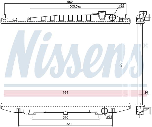 Kylare Nissan D22 från Galwin