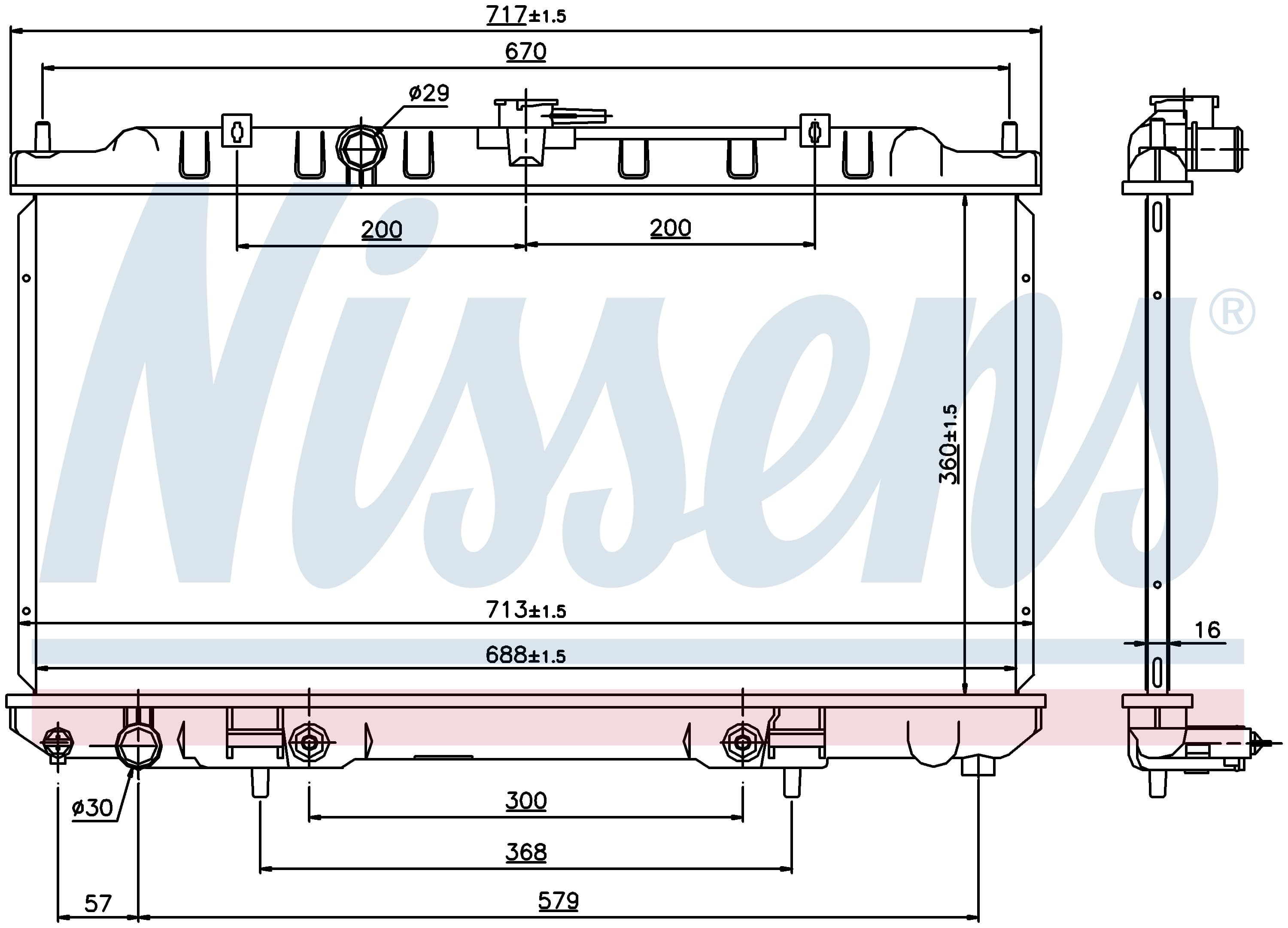 Kylare motorkylning, Nissan från Galwin