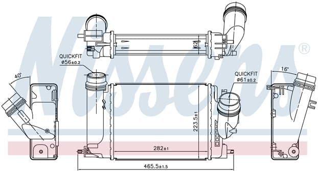 Laddluftkylare, Nissan från Galwin