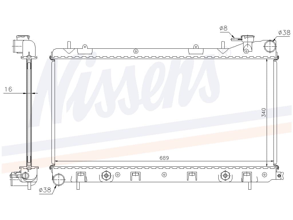 Kylare man/auto 09/98- från Galwin