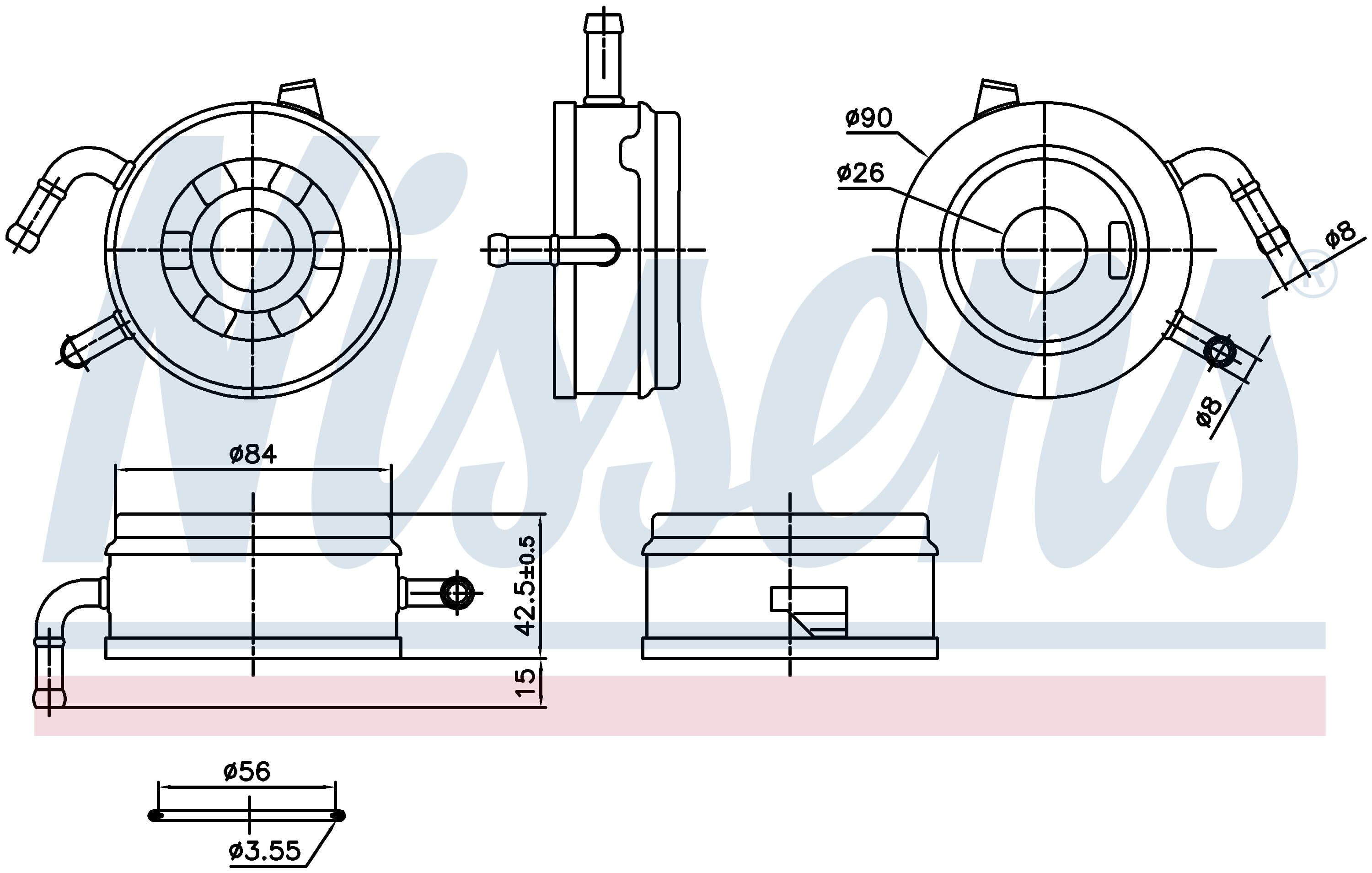 Oljekylare motor, Toyota från Galwin