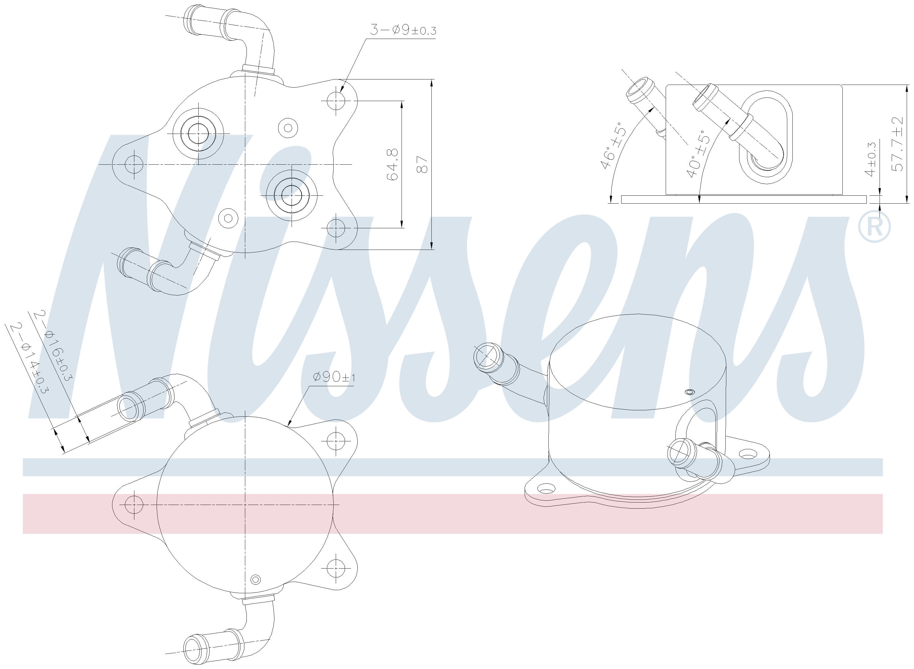 Oljekylare automatlåda, Toyota från Galwin