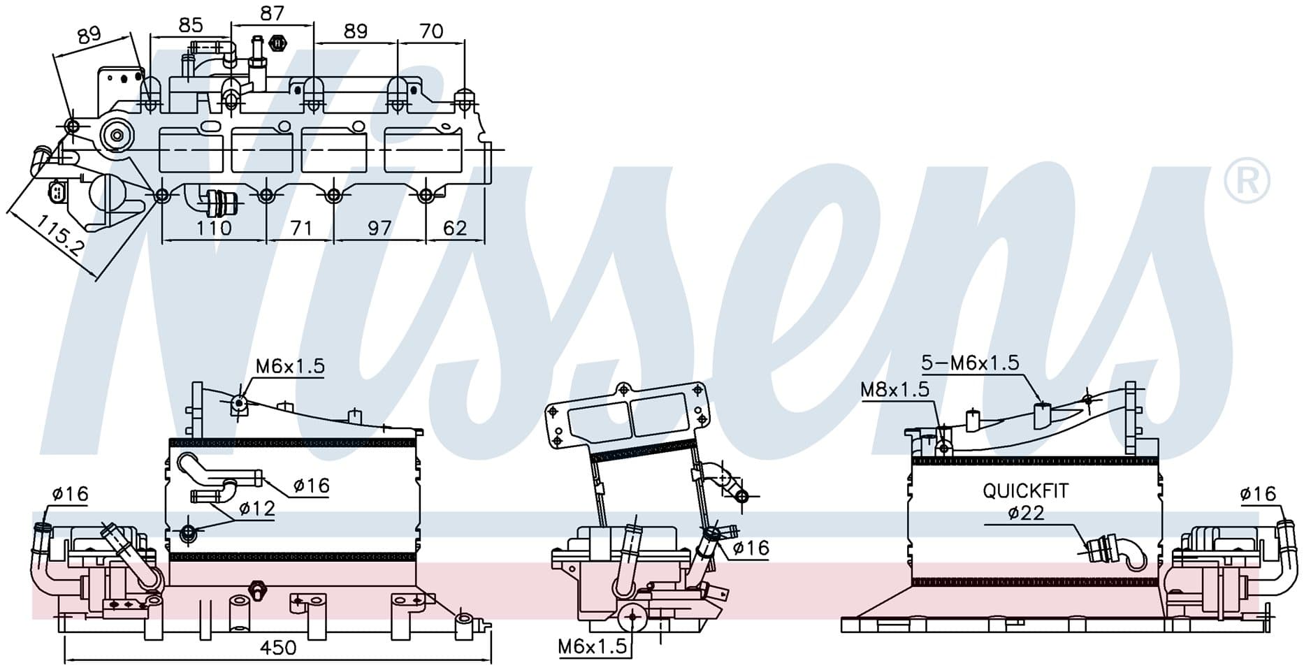 Laddluftkylare i grenrör, VW