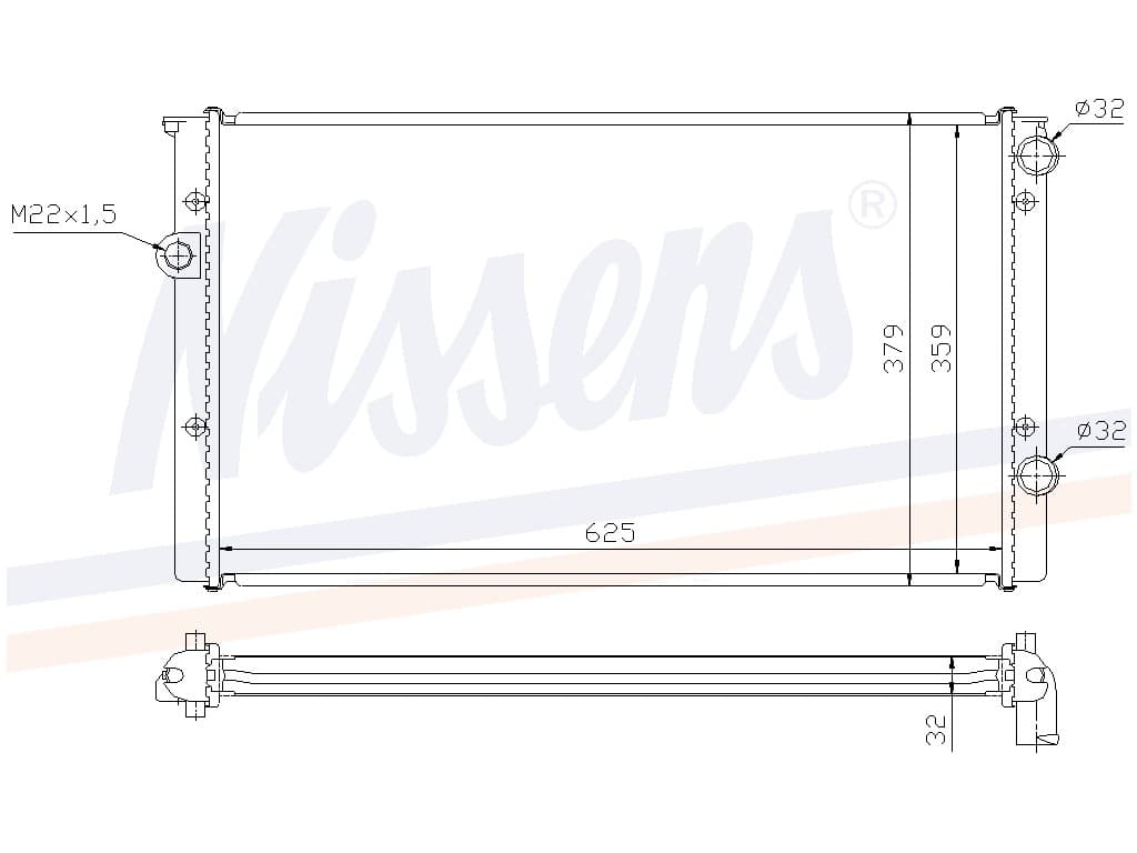 Kylare 1,9D/1,9TDi 110 HK/1,9TD från Galwin