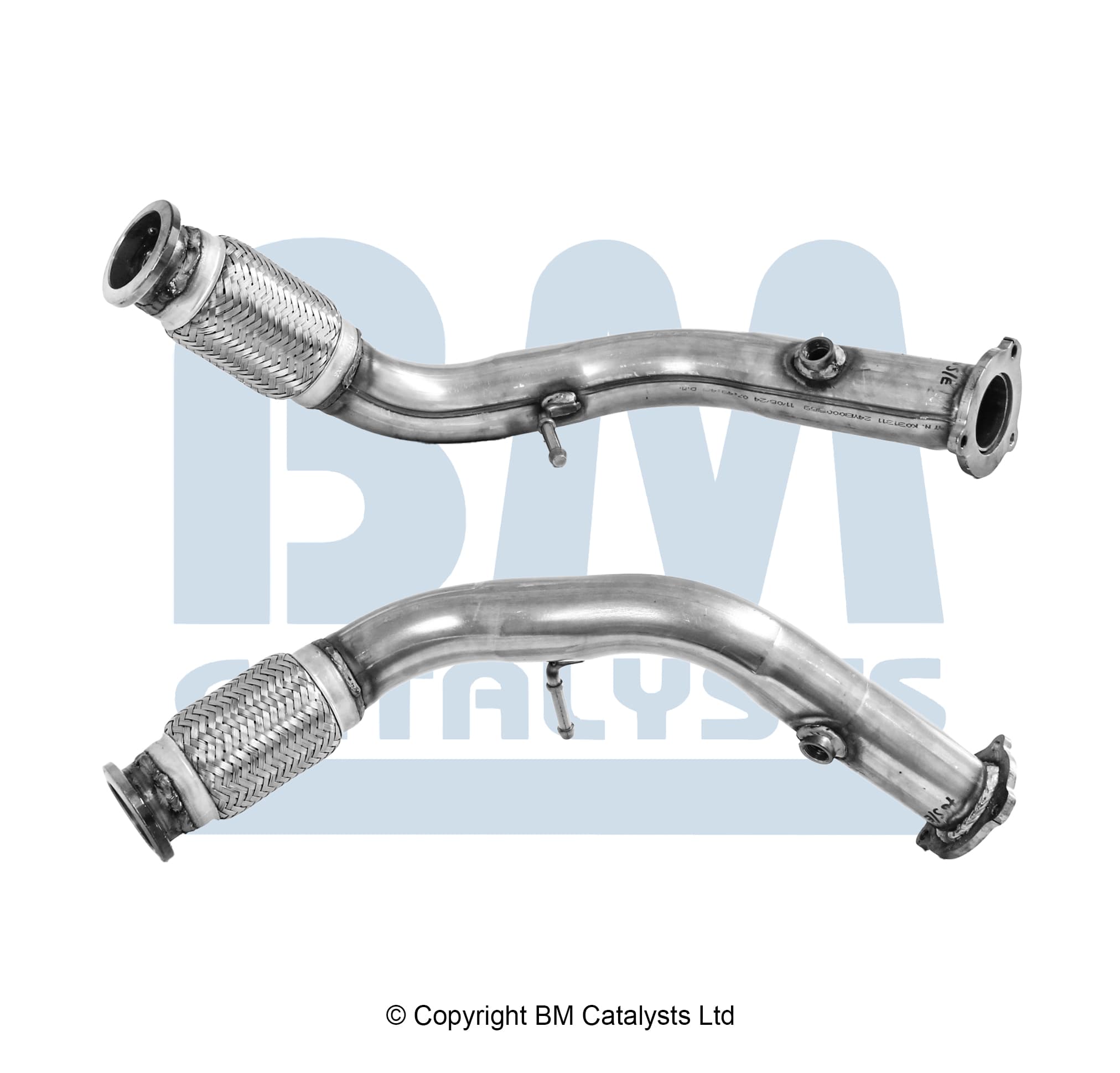 Mellanrör avgas, inkl montsats