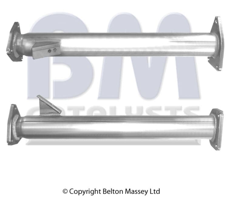 Mellanrör bak avgas